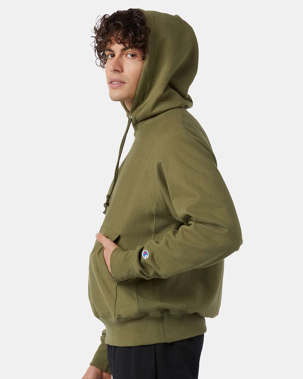 Champion Unisex Reverse Weave® Hooded Sweatshirt - S101 Fresh Olive