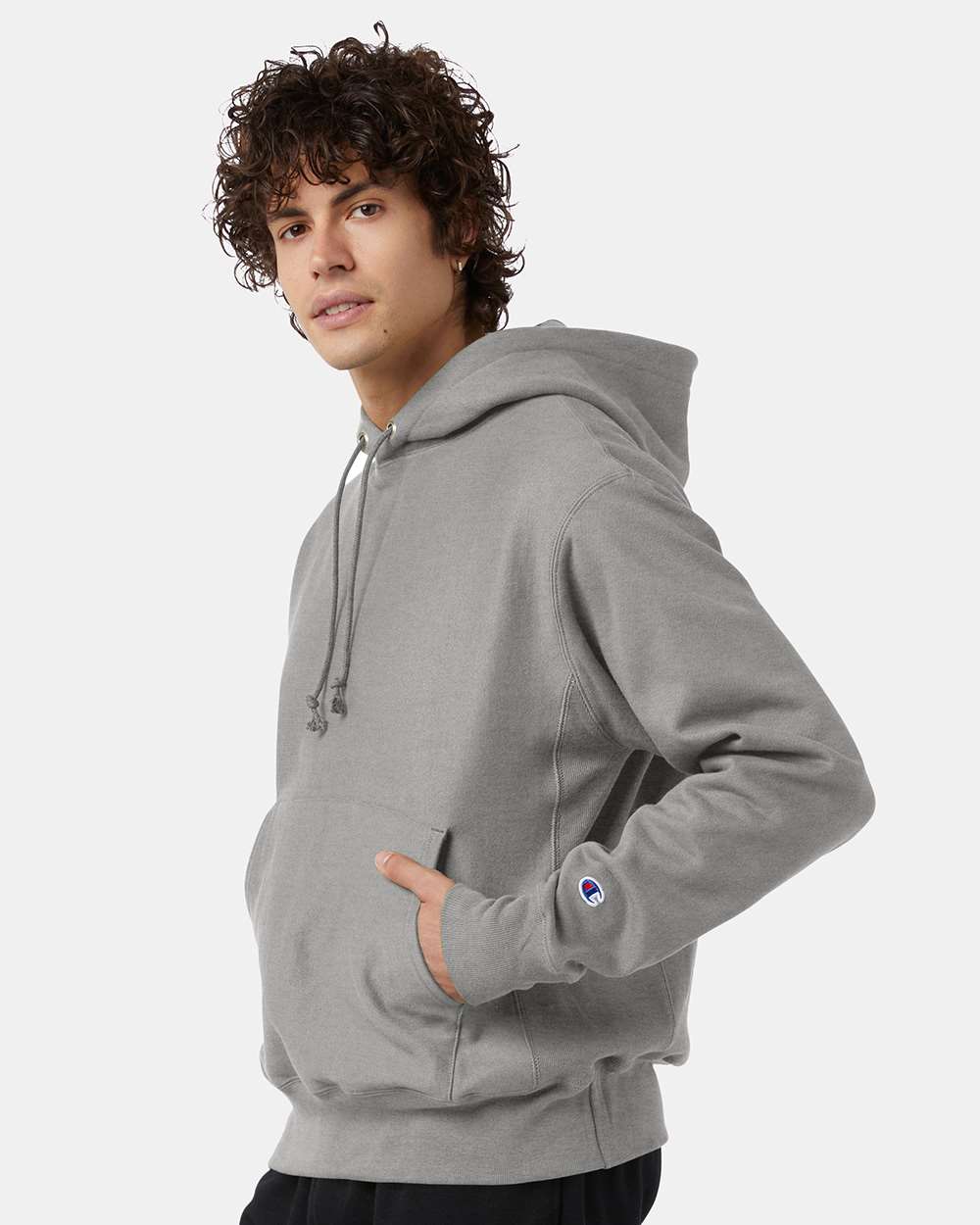 Champion Unisex Reverse Weave® Hooded Sweatshirt - S101 Oxford Grey