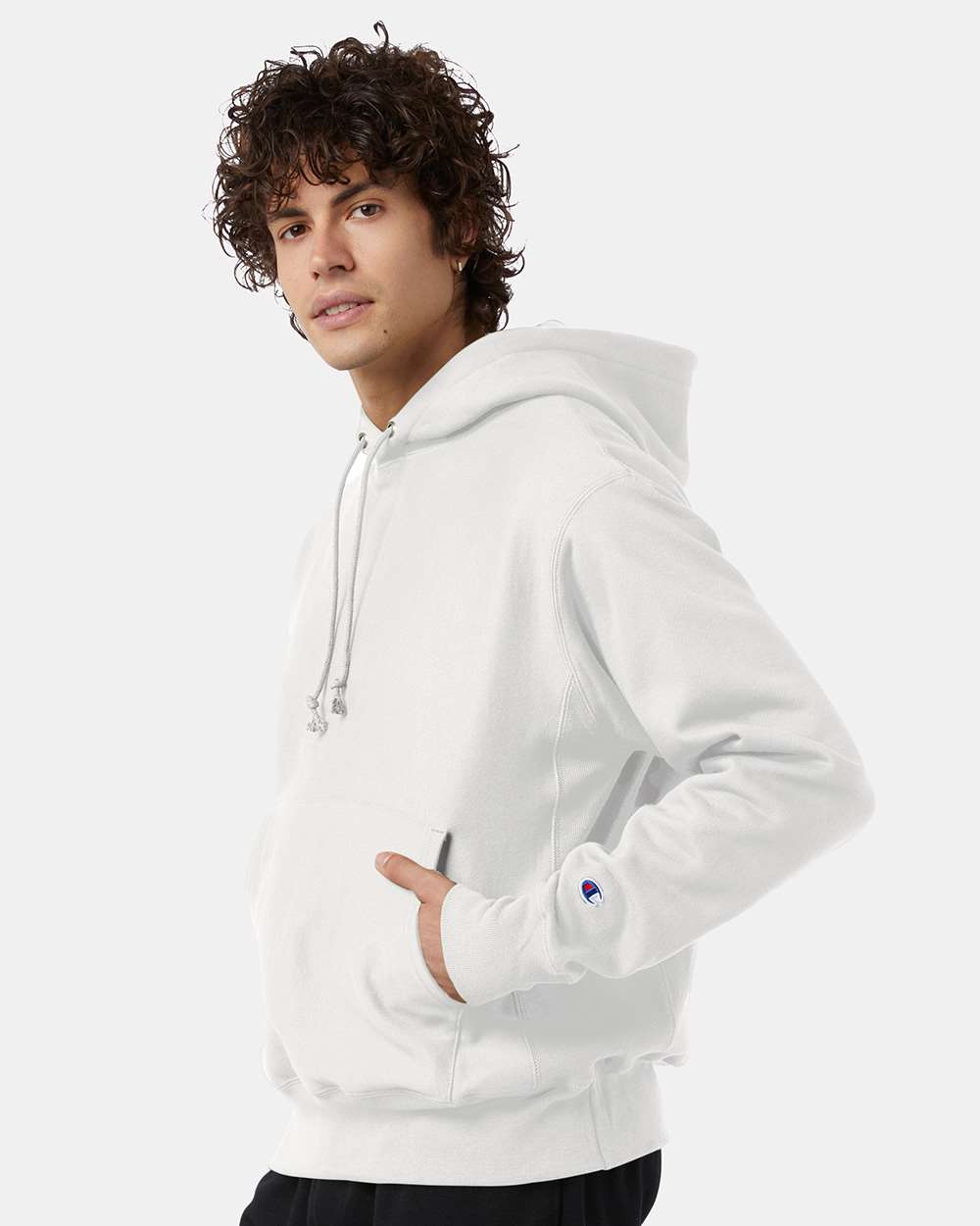 Champion Unisex Reverse Weave® Hooded Sweatshirt - S101 White