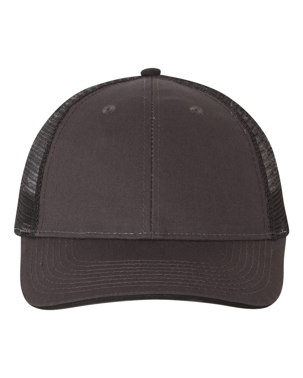 Valucap Sandwich Trucker Cap - S102 Charcoal- Black