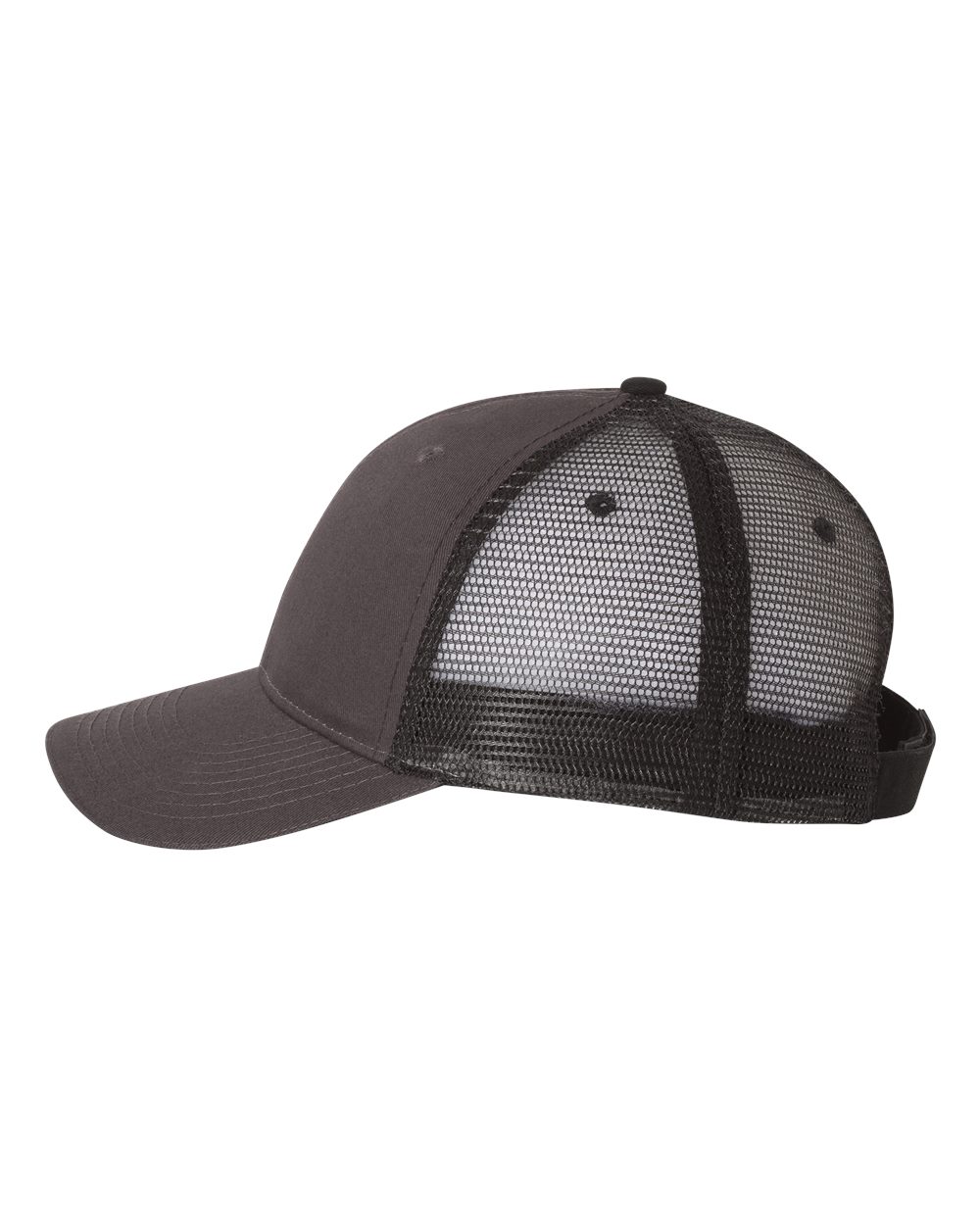 Valucap Sandwich Trucker Cap - S102 Charcoal- Black