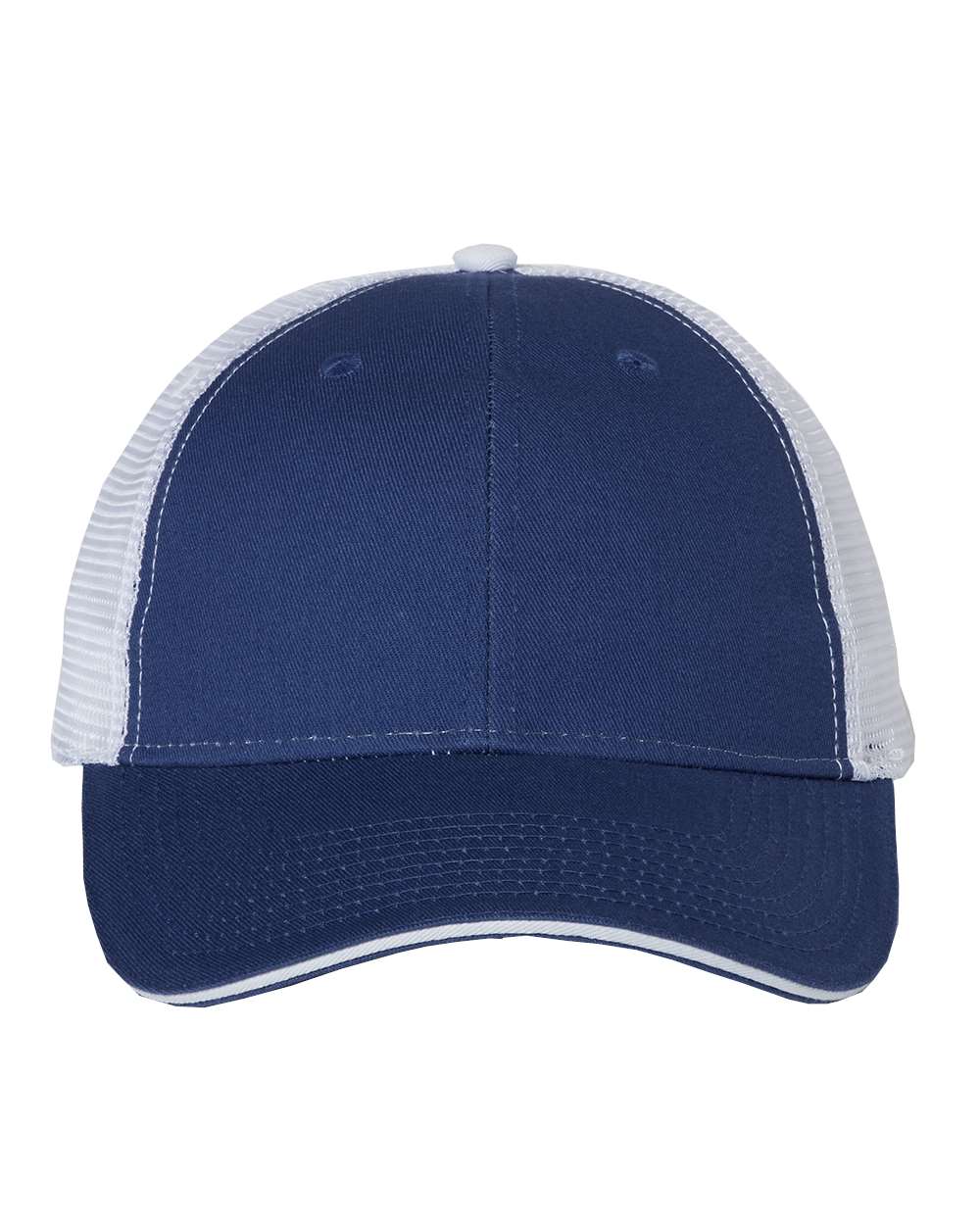 Valucap Sandwich Trucker Cap - S102 Royal- White