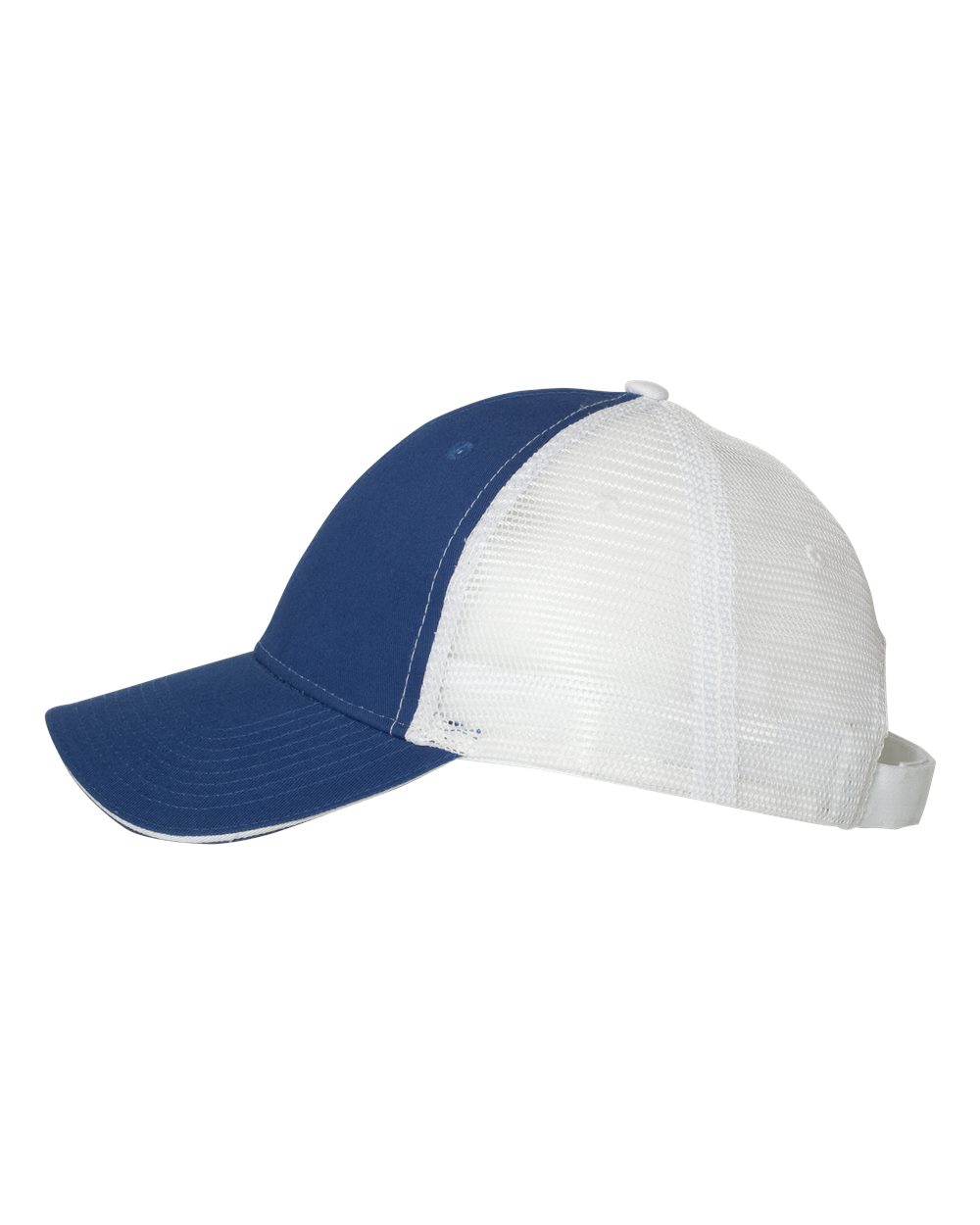 Valucap Sandwich Trucker Cap - S102 Royal- White