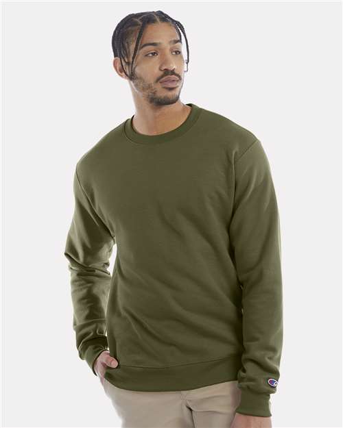 Champion Unisex Powerblend® Crewneck Sweatshirt - S600 Fresh Olive