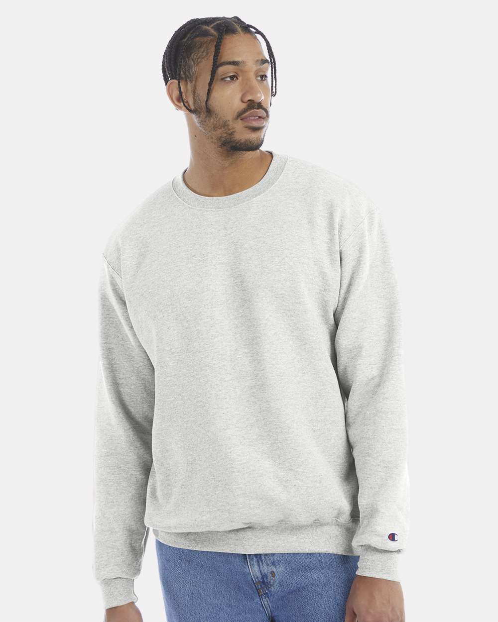 Champion Unisex Powerblend® Crewneck Sweatshirt - S600 Silver Grey