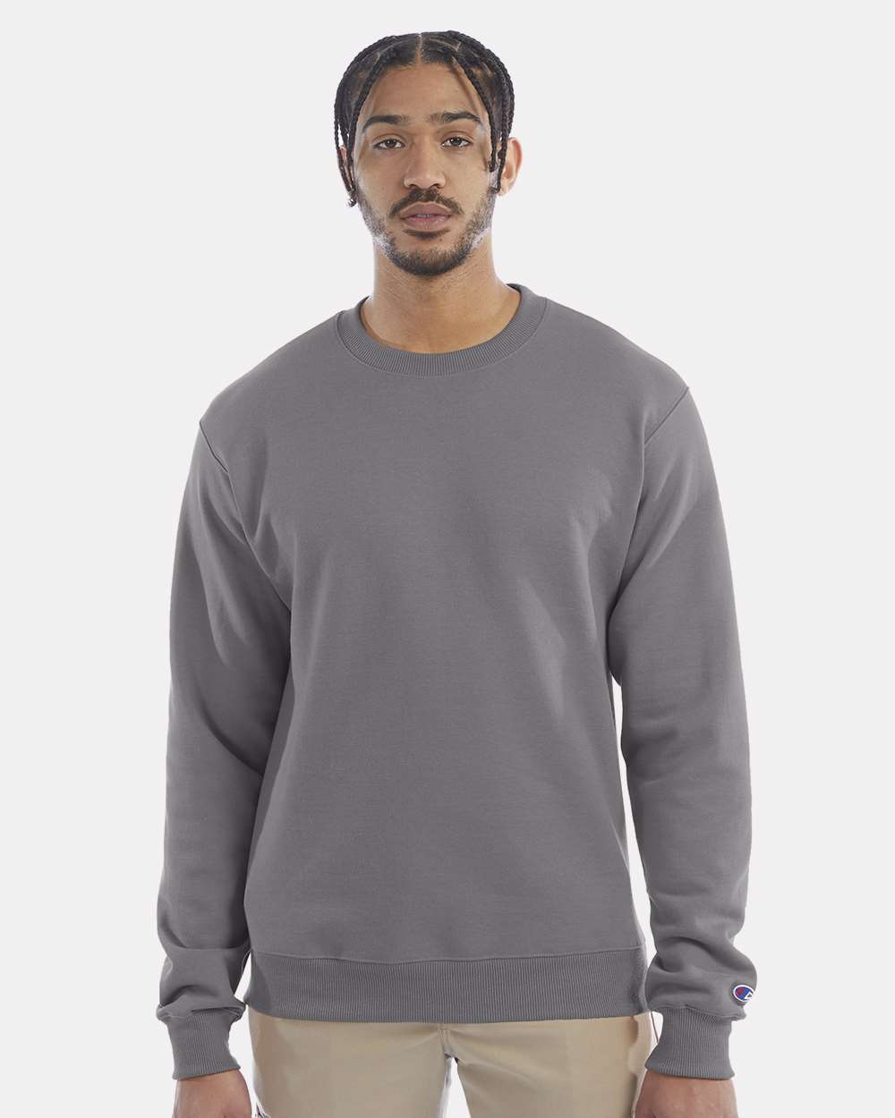 Champion Unisex Powerblend® Crewneck Sweatshirt - S600 Stone Grey