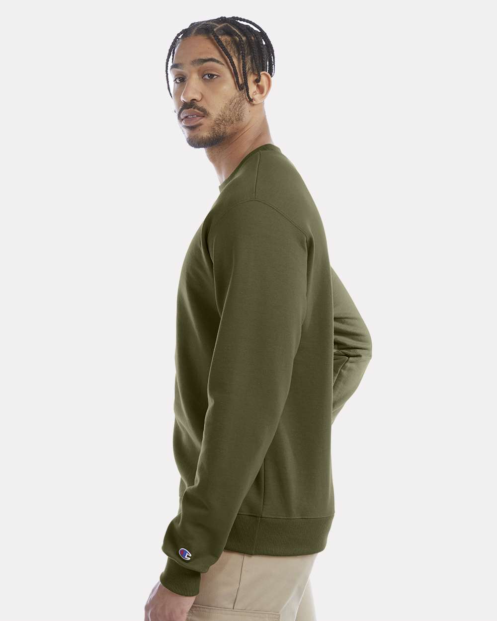 Champion Unisex Powerblend® Crewneck Sweatshirt - S600 Fresh Olive
