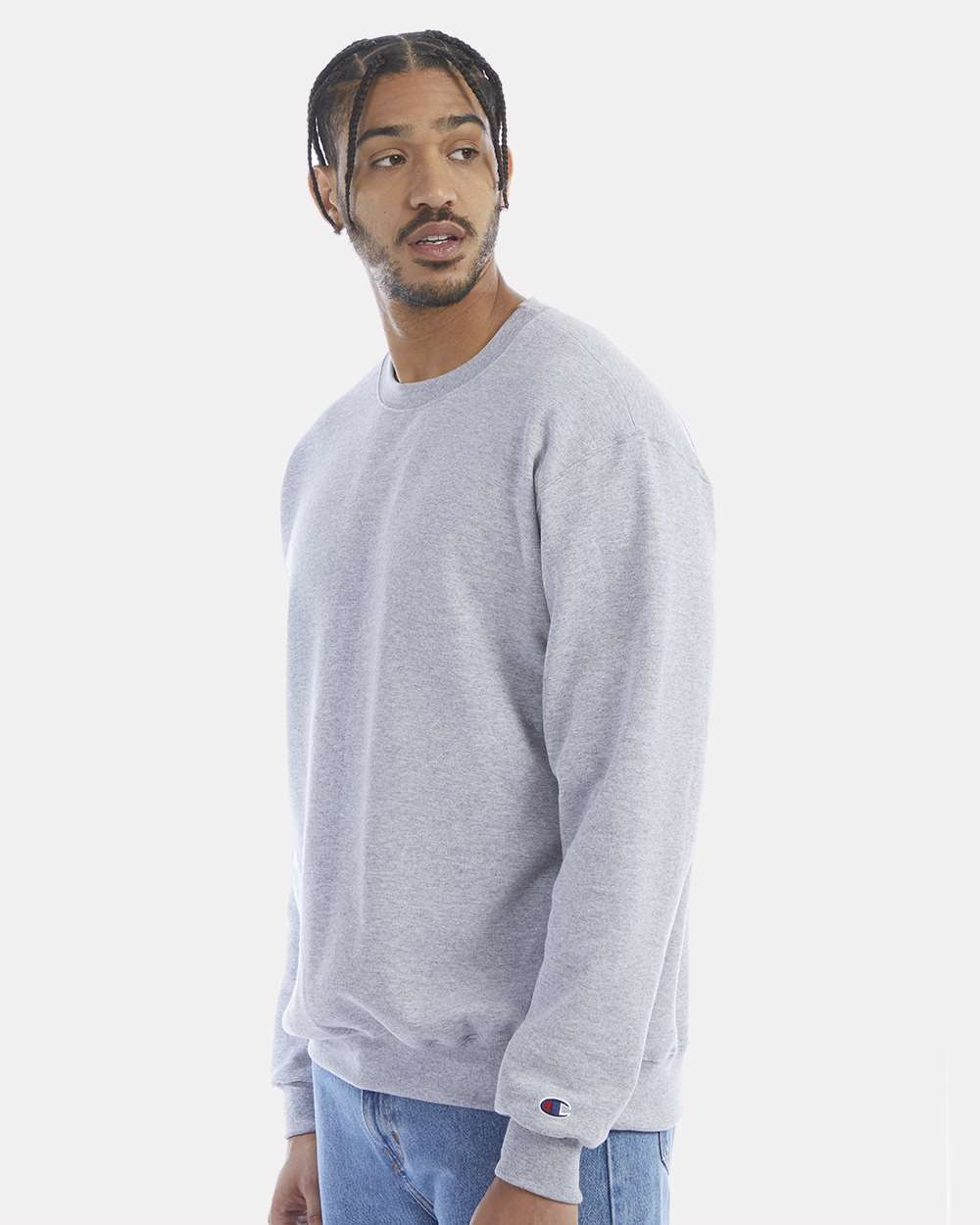 Champion Unisex Powerblend® Crewneck Sweatshirt - S600 Light Steel