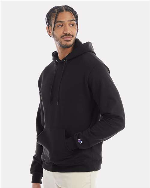 Champion Unisex Powerblend® Hooded Sweatshirt - S700 Black