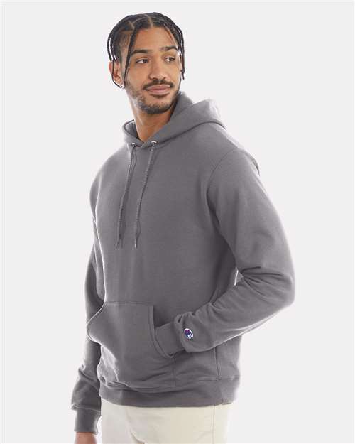Champion Unisex Powerblend® Hooded Sweatshirt - S700 Stone Grey