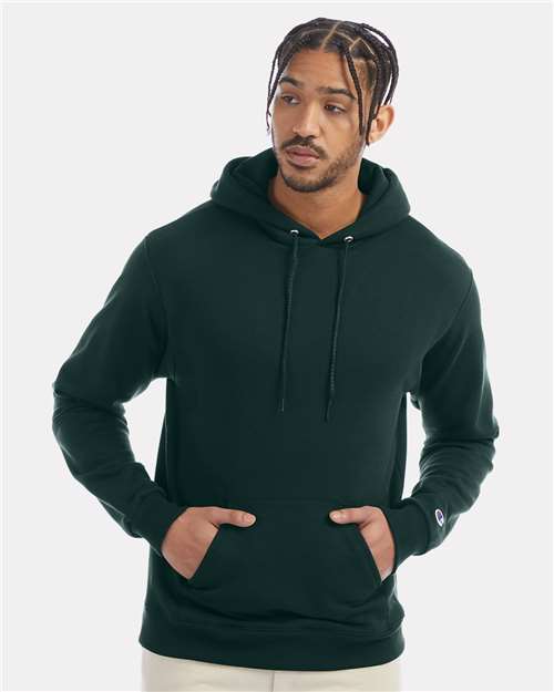 Champion Unisex Powerblend® Hooded Sweatshirt - S700 Dark Green