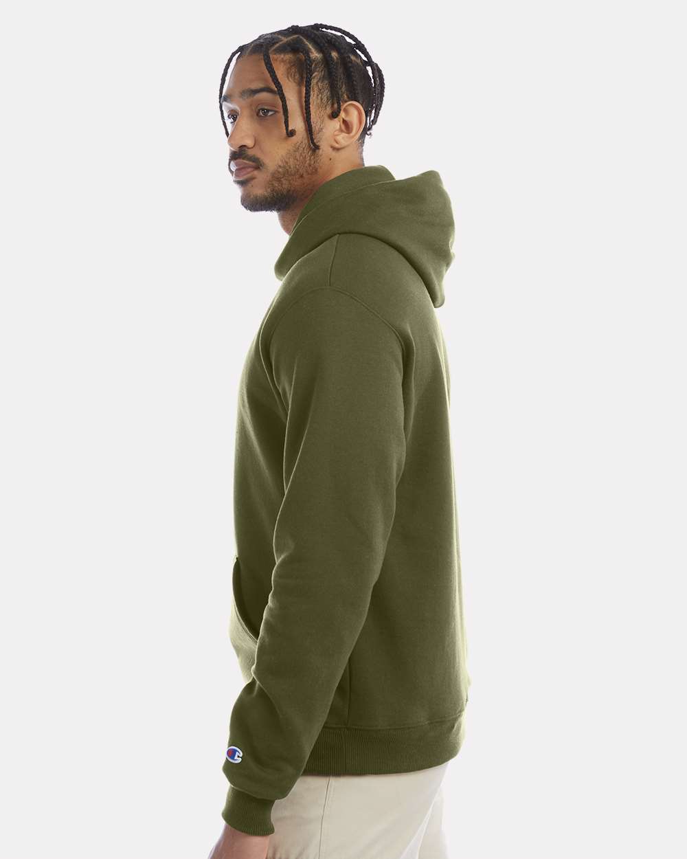 Champion Unisex Powerblend® Hooded Sweatshirt - S700 Fresh Olive