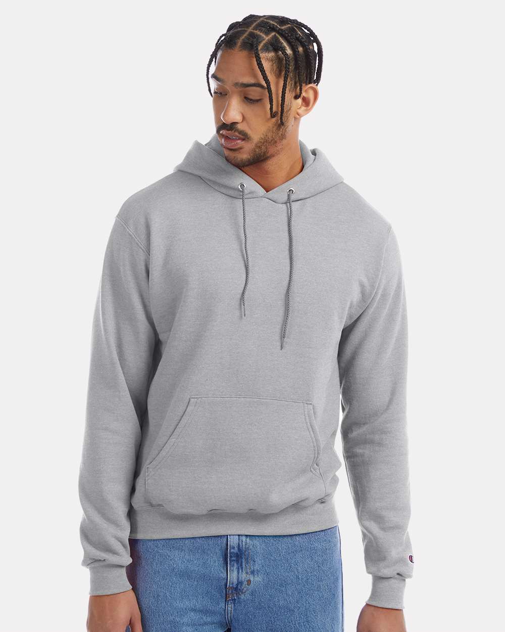 Champion Unisex Powerblend® Hooded Sweatshirt - S700 Light Steel