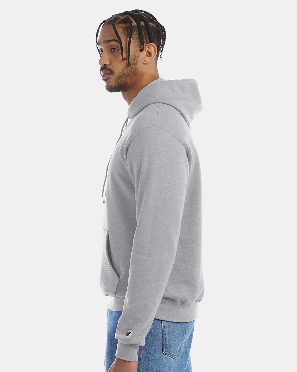 Champion Unisex Powerblend® Hooded Sweatshirt - S700 Light Steel