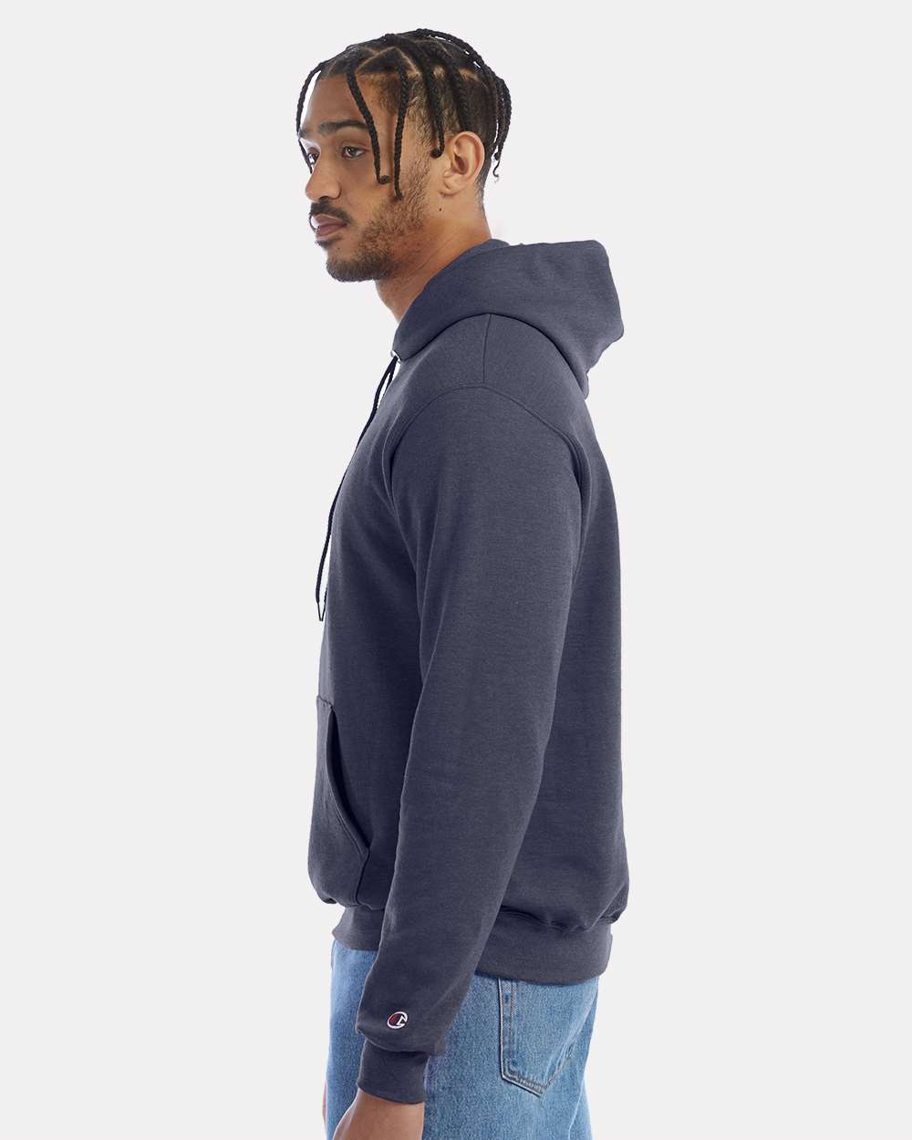 Champion Unisex Powerblend® Hooded Sweatshirt - S700 Navy Heather