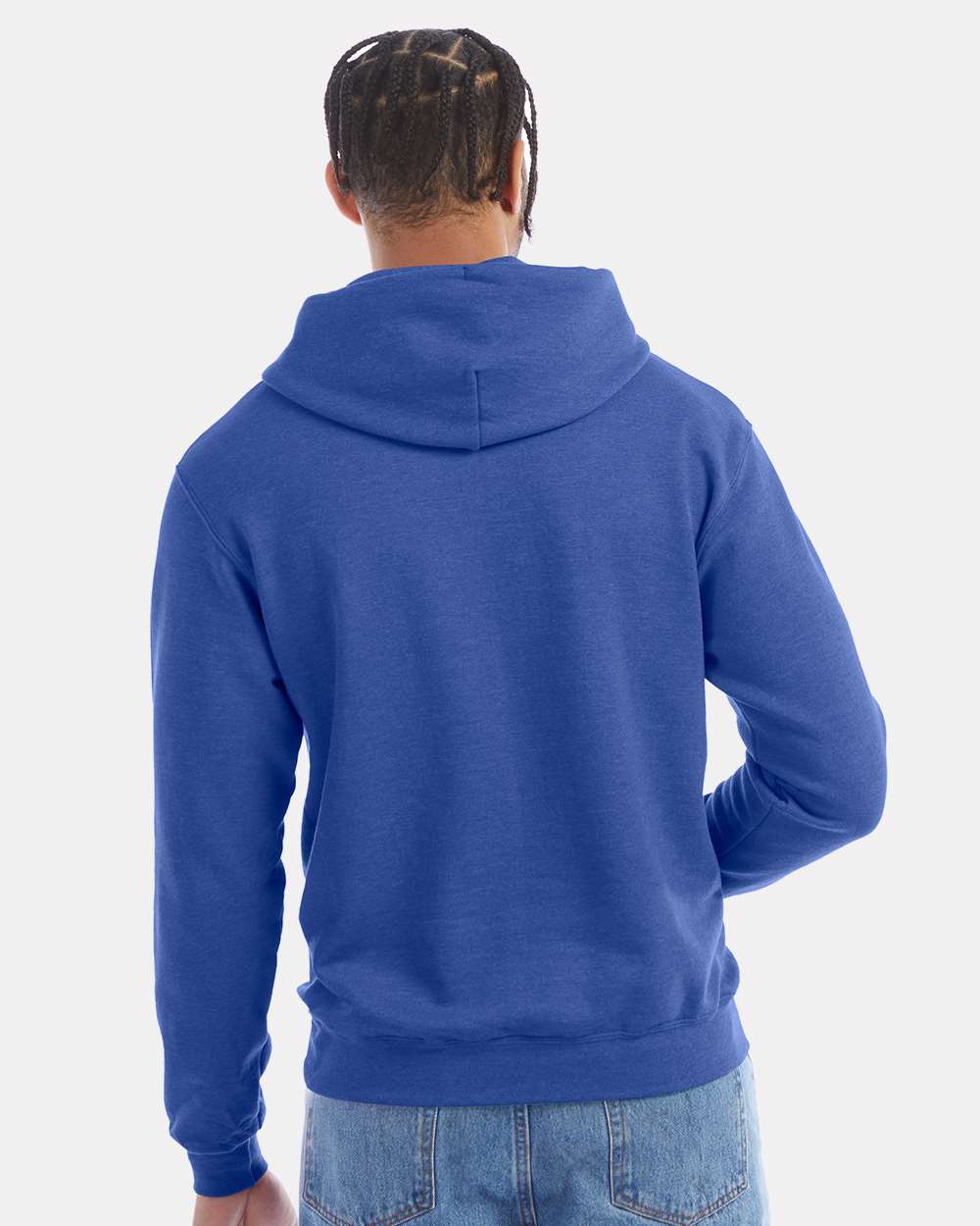 Champion Unisex Powerblend® Hooded Sweatshirt - S700 Royal Blue Heather