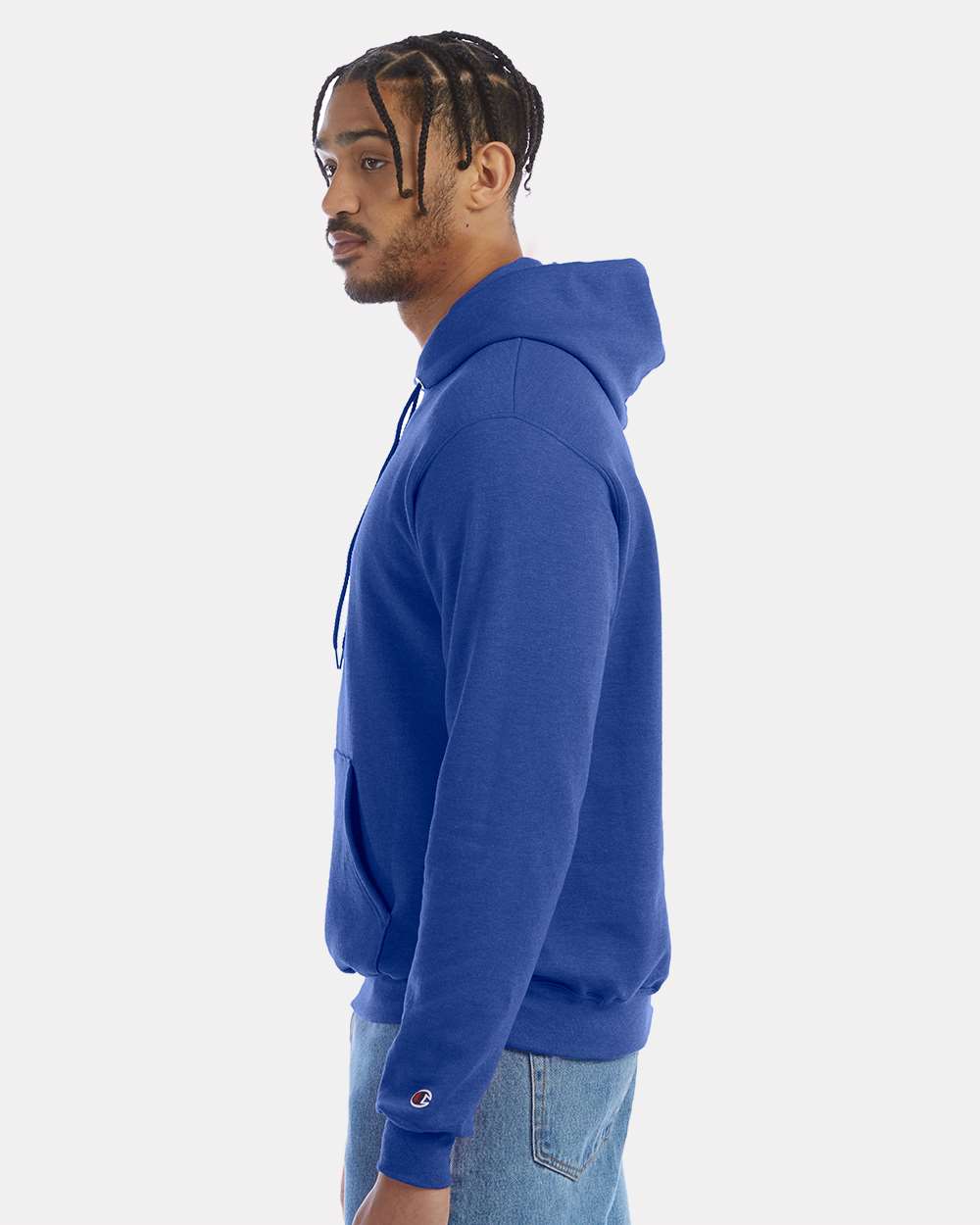 Champion Unisex Powerblend® Hooded Sweatshirt - S700 Royal Blue Heather