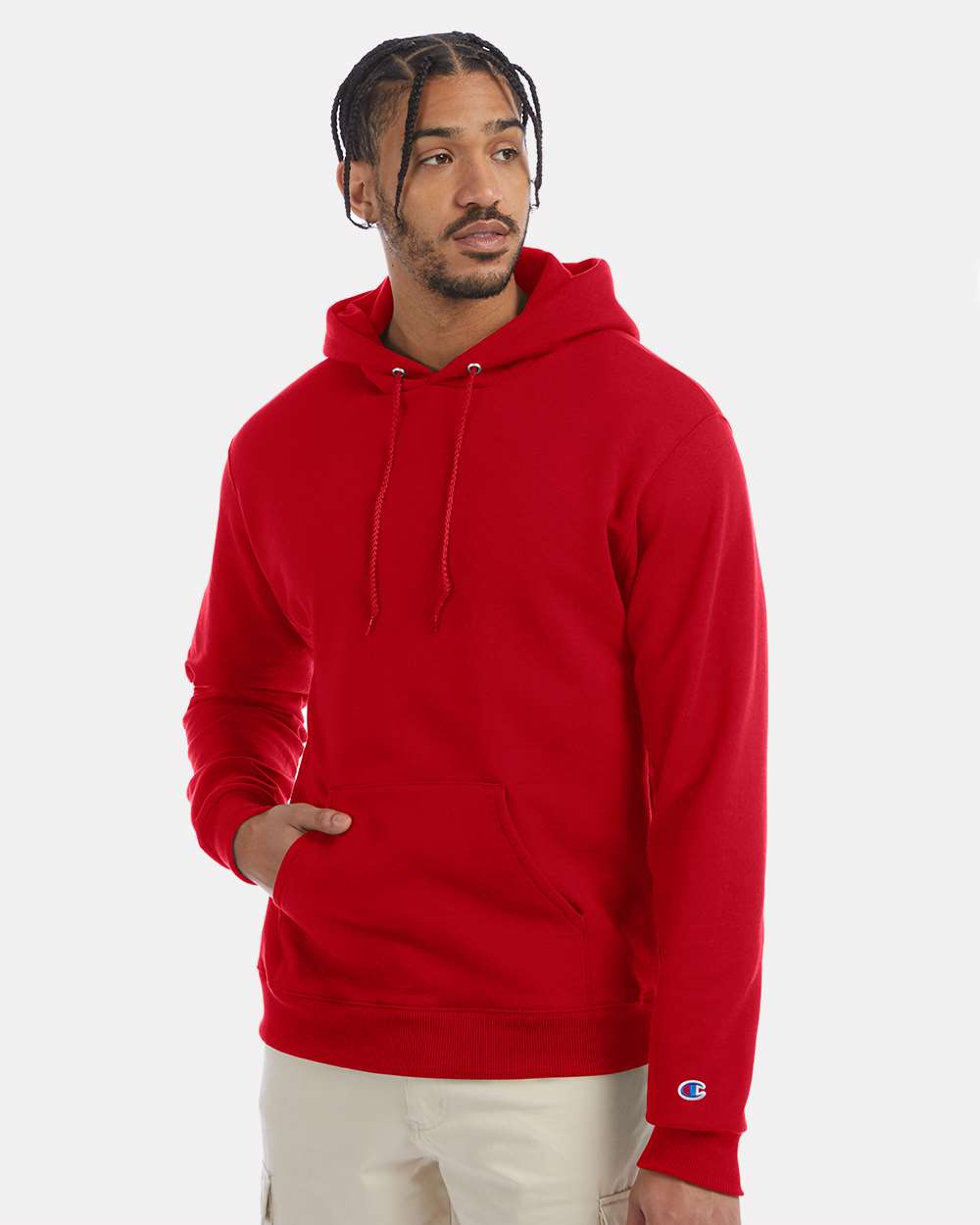 Champion Unisex Powerblend® Hooded Sweatshirt - S700 Scarlet