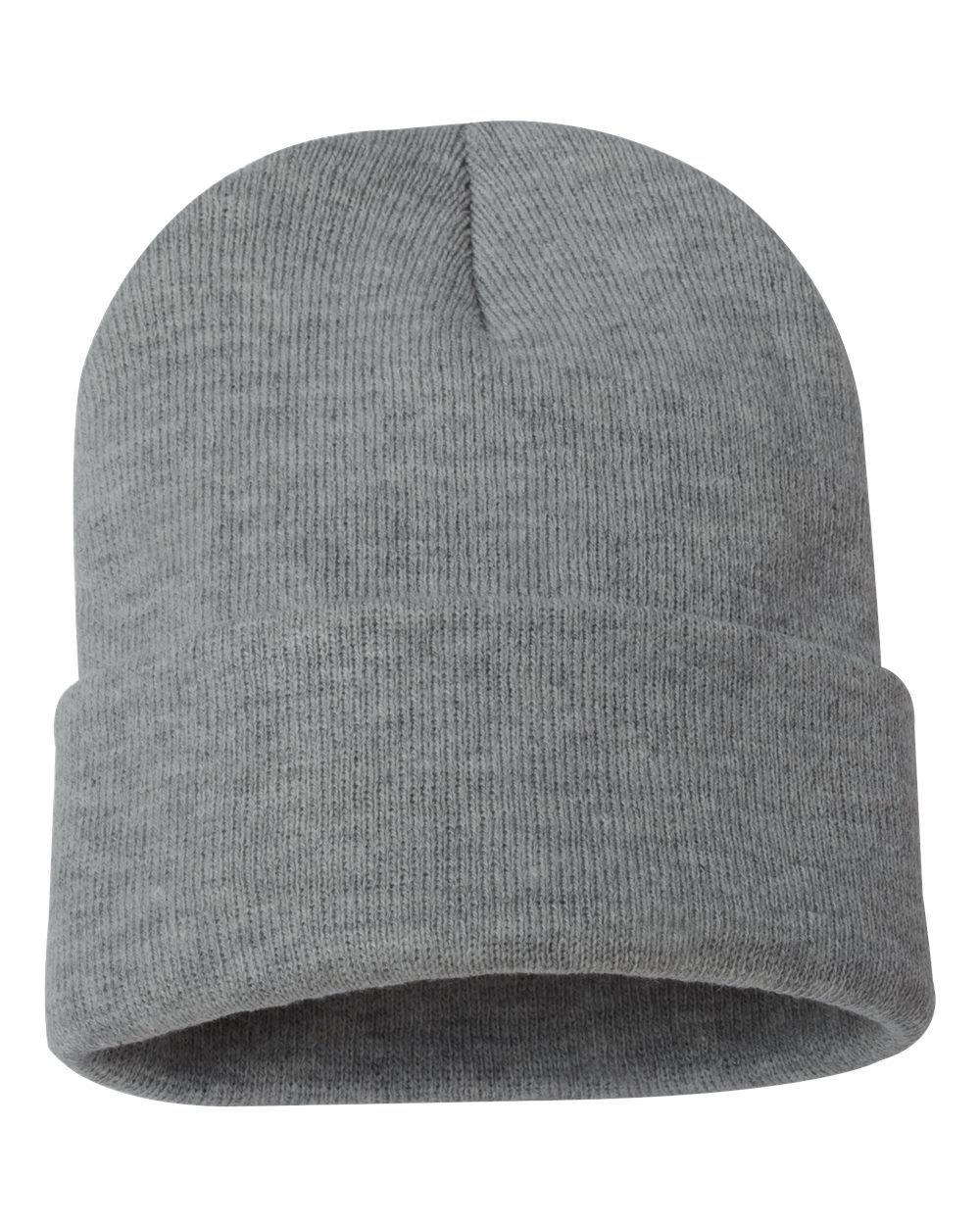 Sportsman 12" Solid Cuffed Beanie - SP12 Dark Heather Grey