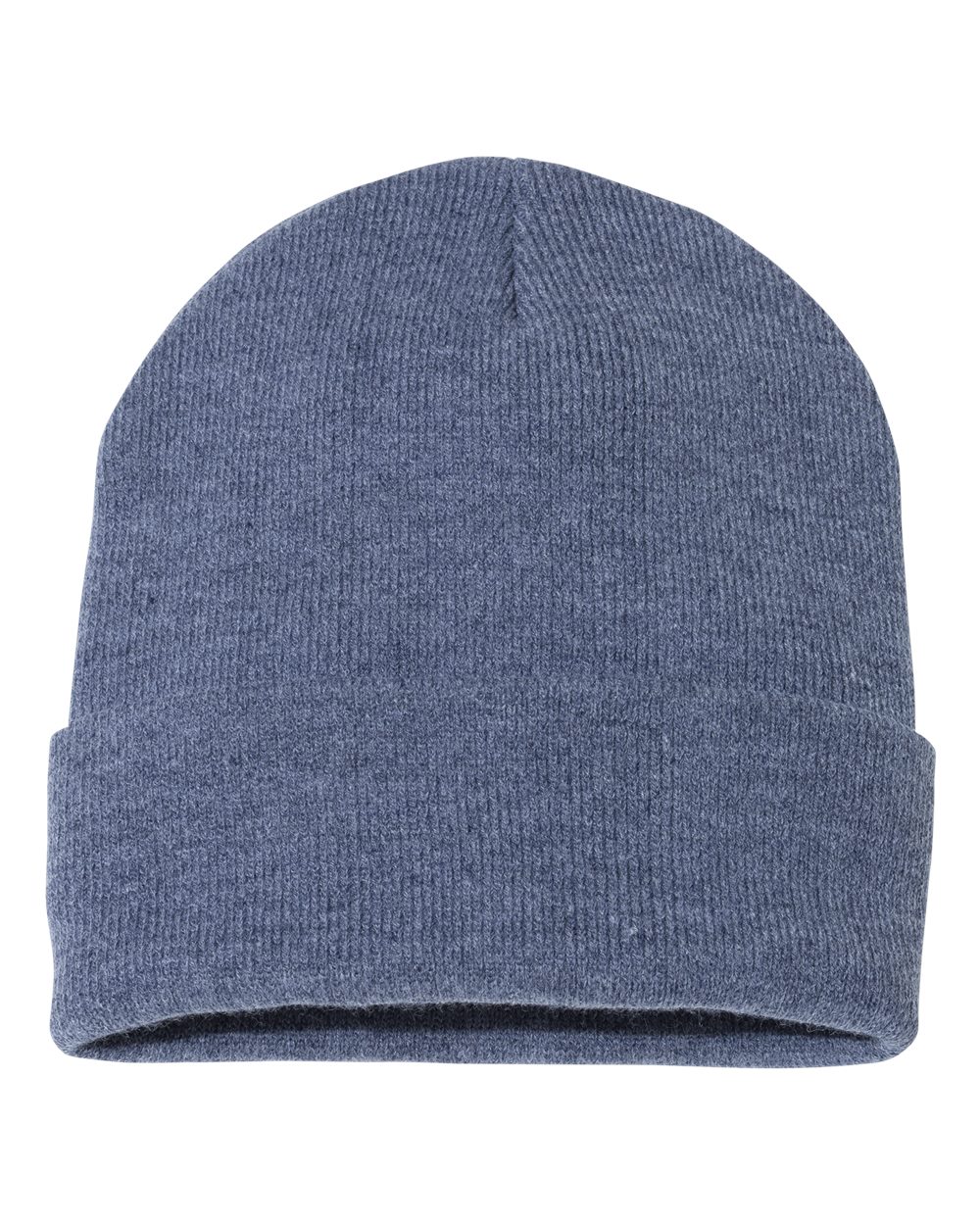 Sportsman 12" Solid Cuffed Beanie - SP12 Heather Navy