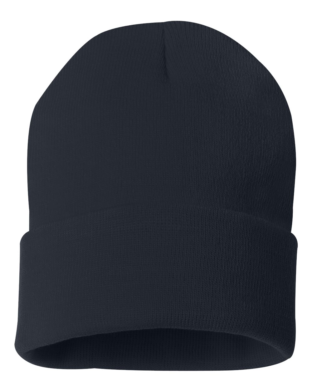 Sportsman 12" Solid Cuffed Beanie - SP12 Navy
