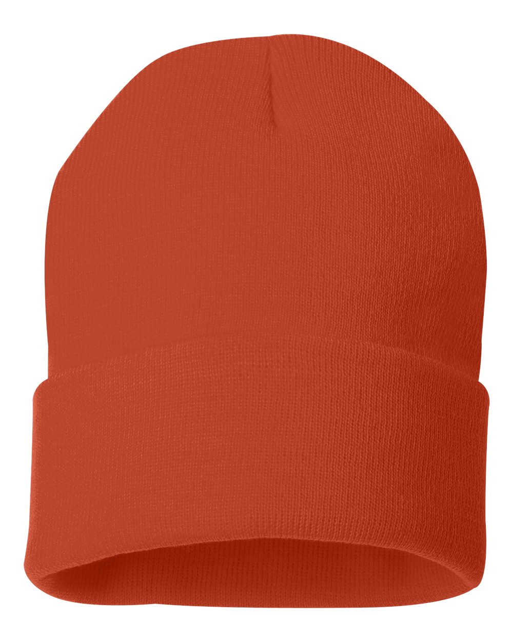Sportsman 12" Solid Cuffed Beanie - SP12 Orange