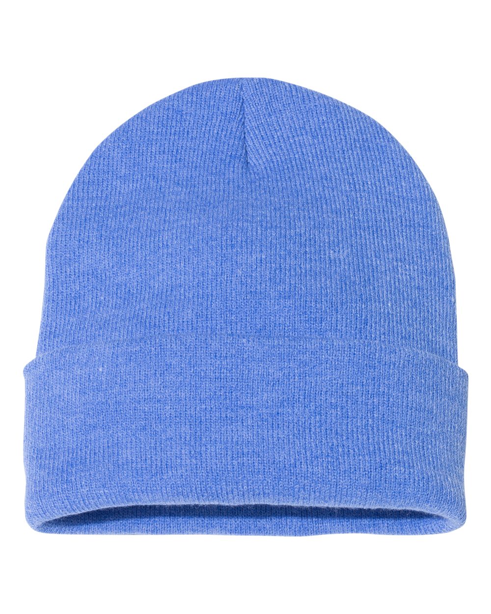 Sportsman 12" Solid Cuffed Beanie - SP12 Heather Royal