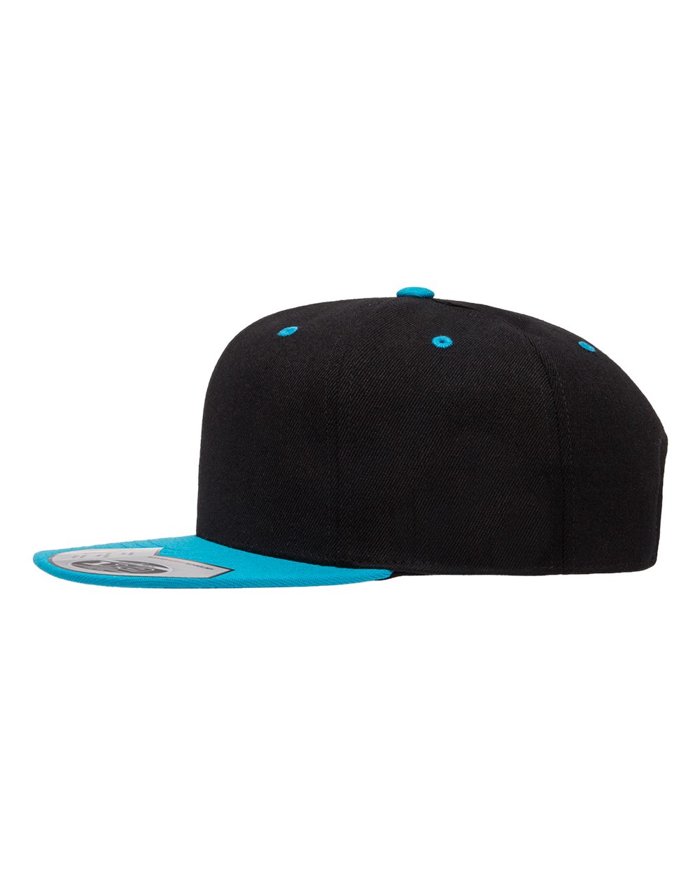 Flexfit 110® Snapback Cap - 110F Black- Teal