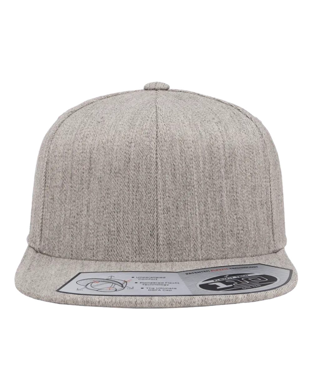 Flexfit 110® Snapback Cap - 110F Heather Grey