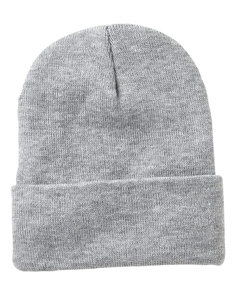 Sportsman 12" Fleece Lined Cuffed Beanie - SP12FL Heather Grey