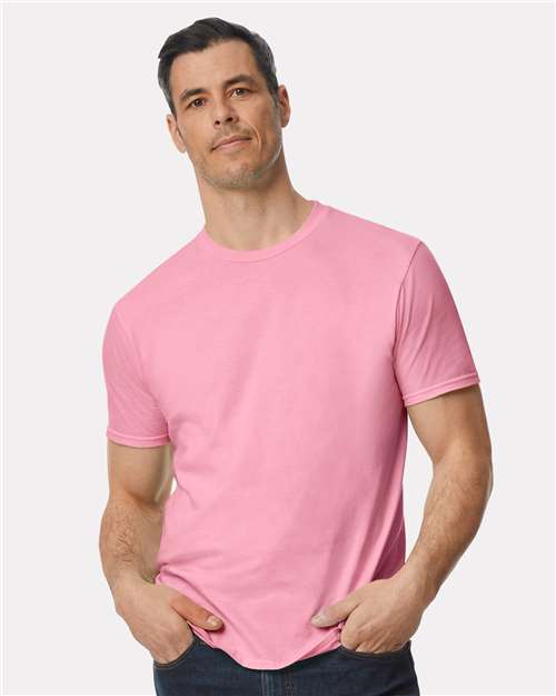 Gildan Unisex Softstyle® Lightweight T-Shirt - 980 - 980G Charity Pink