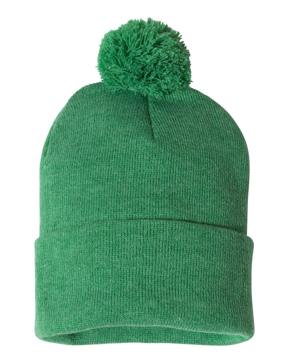 Sportsman 12" Pom-Pom Cuffed Beanie - SP15 Heather Kelly