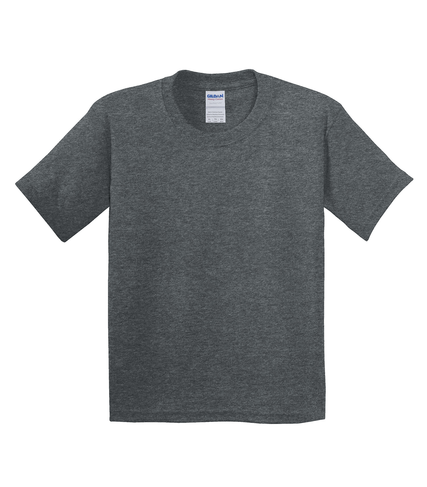 Gildanᴹᴰ GILDANᴹᴰ T-SHIRT HEAVY COTTONᴹᶜ POUR JEUNES - 500B Dark Heather**
