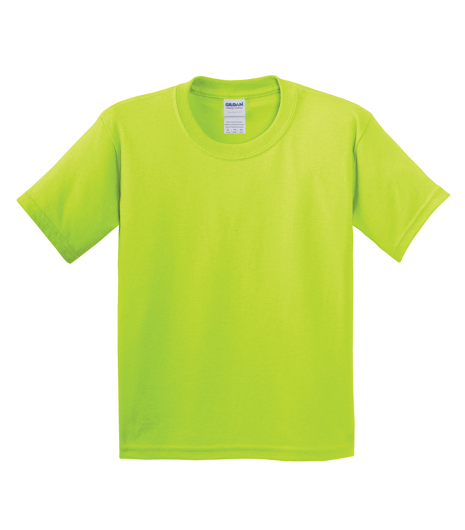 Gildanᴹᴰ GILDANᴹᴰ T-SHIRT HEAVY COTTONᴹᶜ POUR JEUNES - 500B Safety Green**^