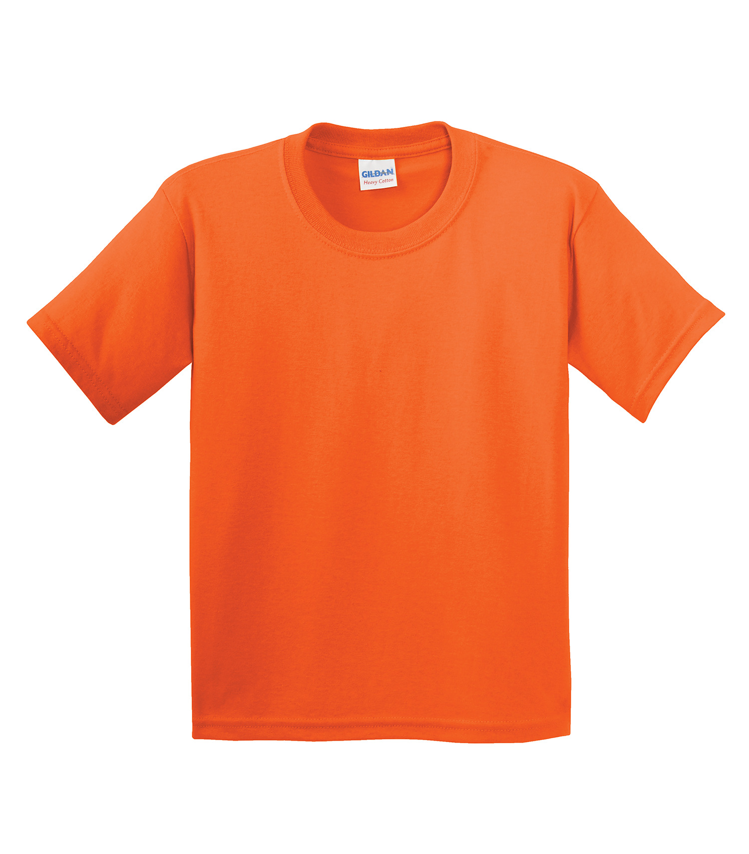 Gildanᴹᴰ GILDANᴹᴰ T-SHIRT HEAVY COTTONᴹᶜ POUR JEUNES - 500B Safety Orange**