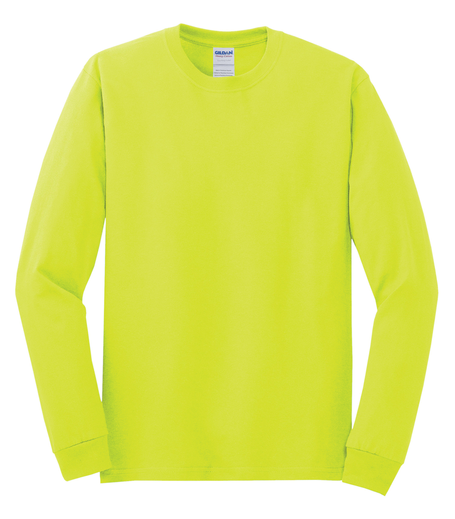 Gildanᴹᴰ GILDANᴹᴰ T-SHIRT À MANCHES LONGUES HEAVY COTTONᴹᶜ - 5400 Safety Green**^