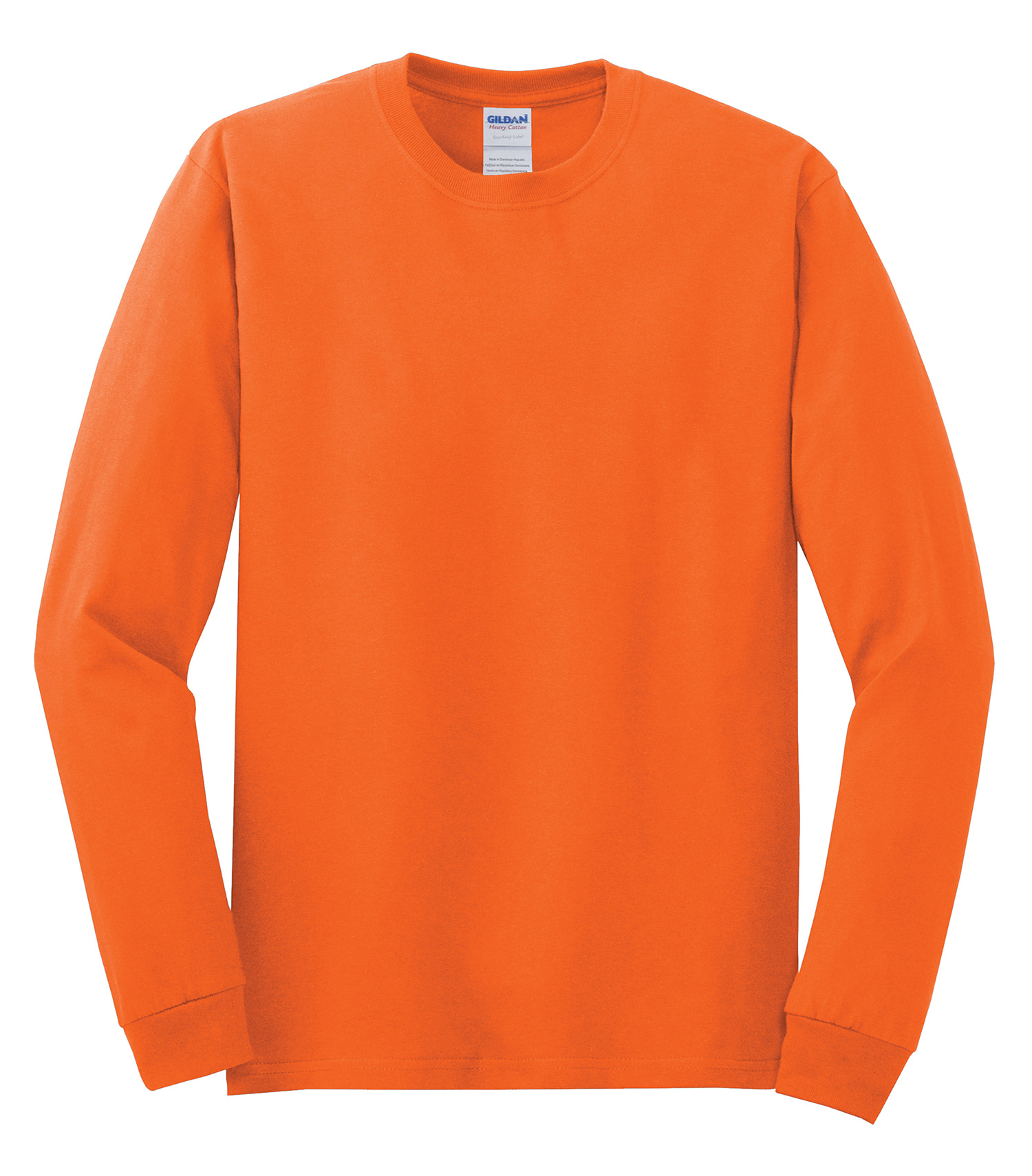 Gildanᴹᴰ GILDANᴹᴰ T-SHIRT À MANCHES LONGUES HEAVY COTTONᴹᶜ - 5400 Safety Orange**