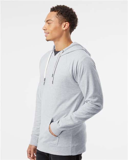 Independent Trading Co. Unisex Icon Lightweight Loopback Terry Hooded Sweatshirt - SS1000 Athletic Heather