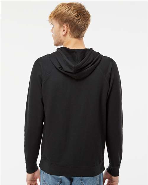 Independent Trading Co. Unisex Icon Lightweight Loopback Terry Hooded Sweatshirt - SS1000 Black