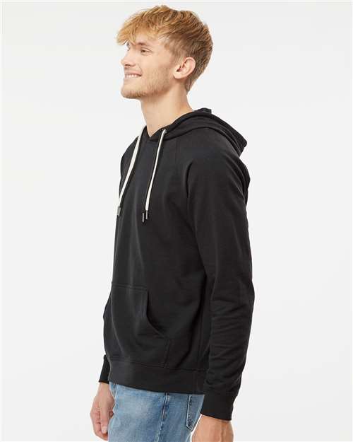 Independent Trading Co. Unisex Icon Lightweight Loopback Terry Hooded Sweatshirt - SS1000 Black