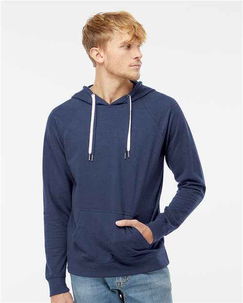 Independent Trading Co. Unisex Icon Lightweight Loopback Terry Hooded Sweatshirt - SS1000 Indigo