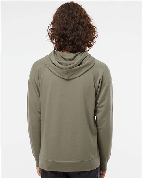 Independent Trading Co. Unisex Icon Lightweight Loopback Terry Hooded Sweatshirt - SS1000 Olive