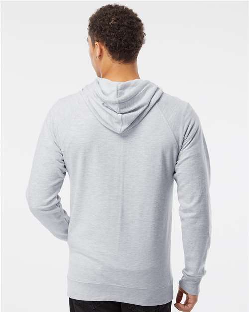 Independent Trading Co. Unisex Icon Lightweight Loopback Terry Hooded Sweatshirt - SS1000 Athletic Heather