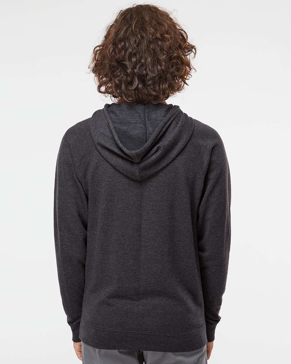 Independent Trading Co. Unisex Icon Lightweight Loopback Terry Hooded Sweatshirt - SS1000 Charcoal Heather