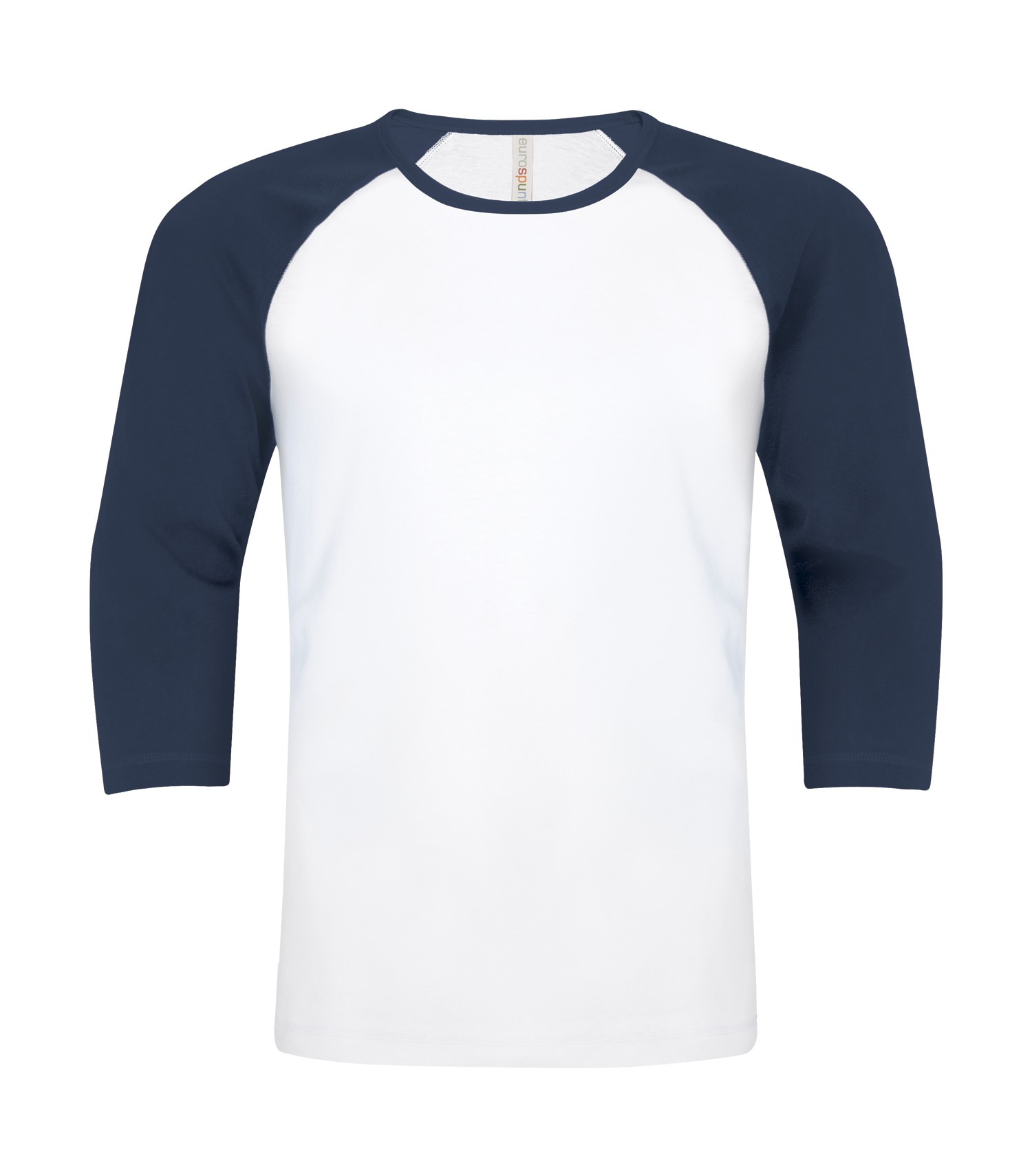 ATCᴹᶜ EuroSpunᴹᴰ ATC™ EUROSPUN® RING SPUN BASEBALL TEE. ATC0822 White-True Navy