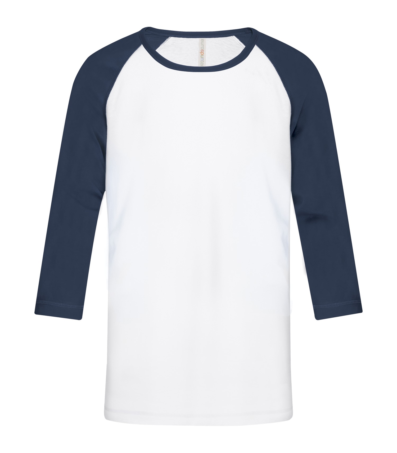 ATCᴹᶜ EuroSpunᴹᴰ ATC™ EUROSPUN® RING SPUN BASEBALL YOUTH TEE. ATC0822Y White-True Navy