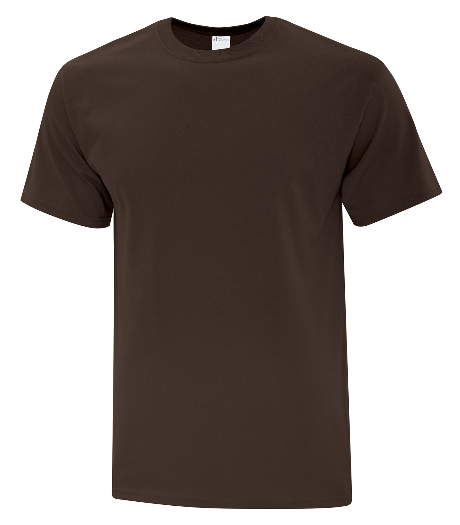 ATCᴹᶜ Everyday Collectionᴹᴰ ATC™ EVERYDAY COTTON TEE. ATC1000 Dark Chocolate Brown