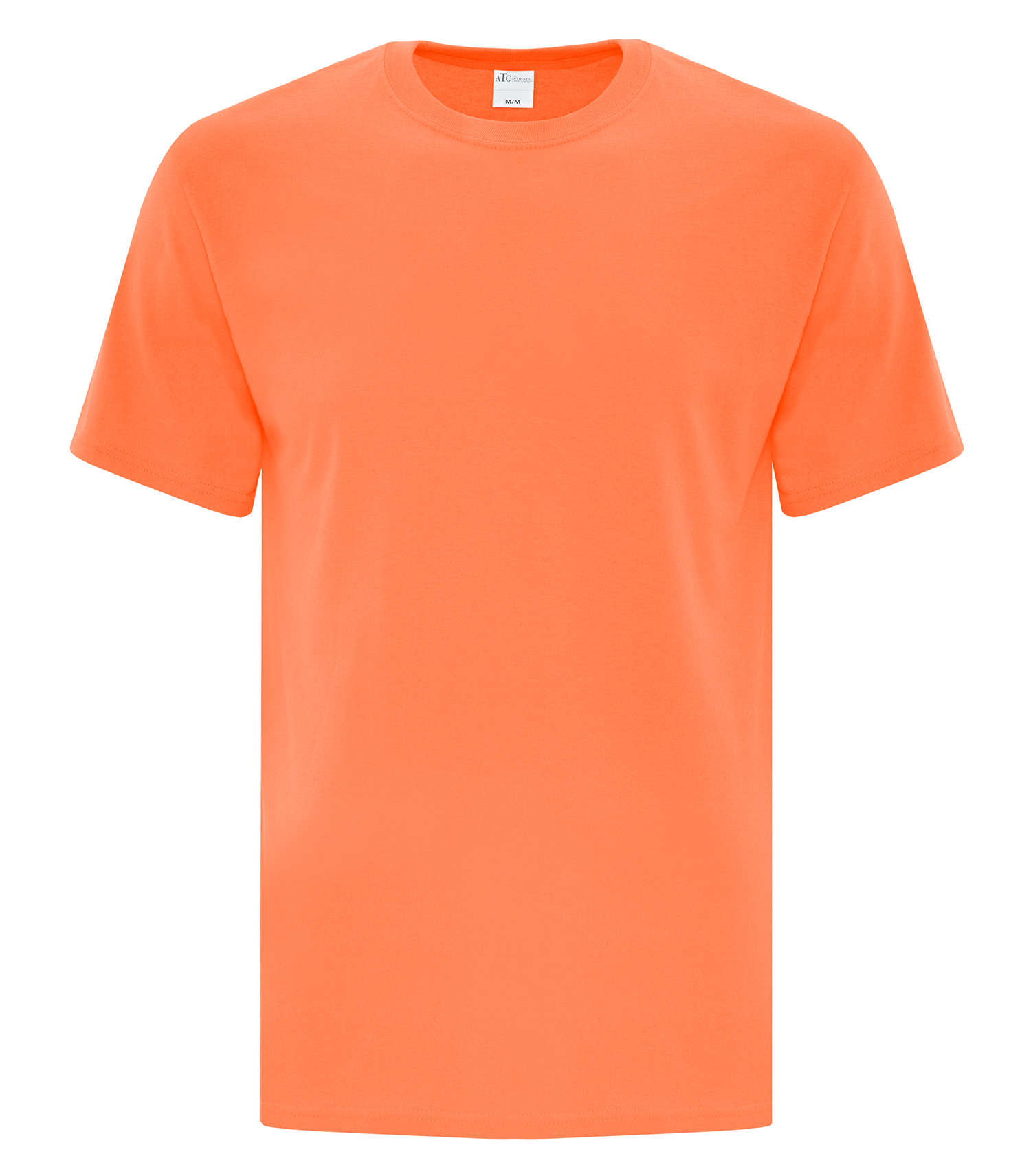 ATCᴹᶜ Everyday Collectionᴹᴰ ATC™ EVERYDAY COTTON TEE. ATC1000 Neon Orange Heather**