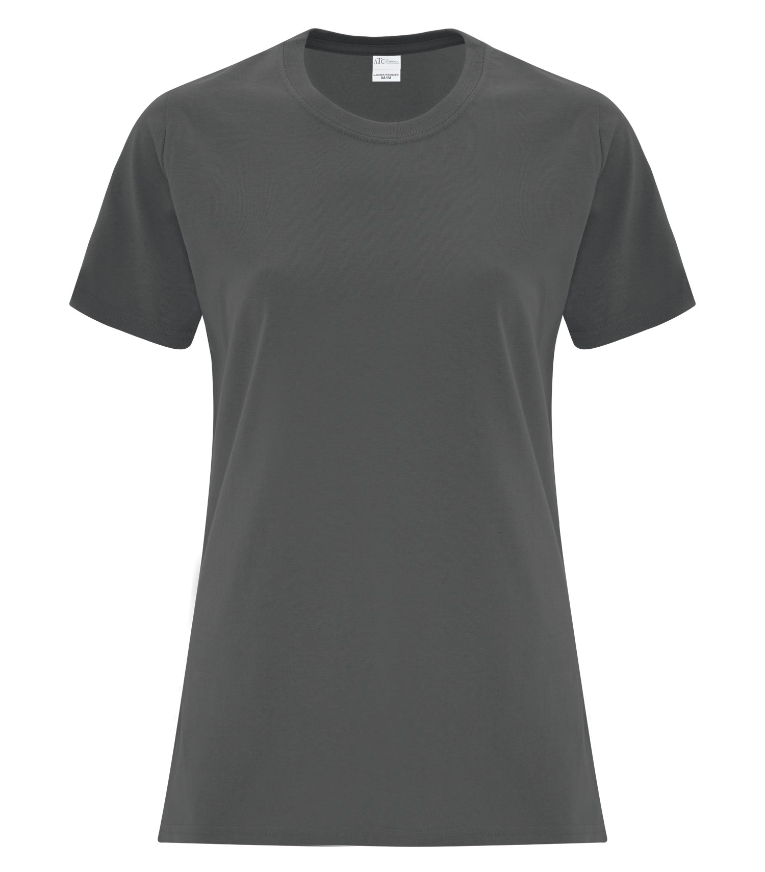 ATCᴹᶜ Everyday Collectionᴹᴰ ATC™ EVERYDAY COTTON LADIES' TEE. ATC1000L Charcoal