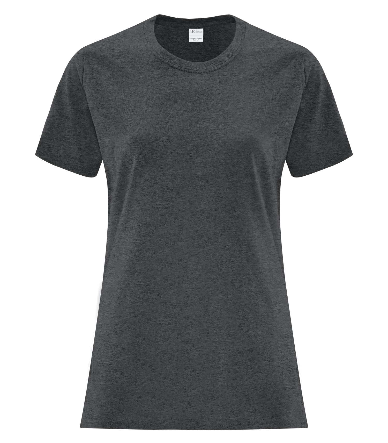 ATCᴹᶜ Everyday Collectionᴹᴰ ATC™ EVERYDAY COTTON LADIES' TEE. ATC1000L Dark Heather Grey**